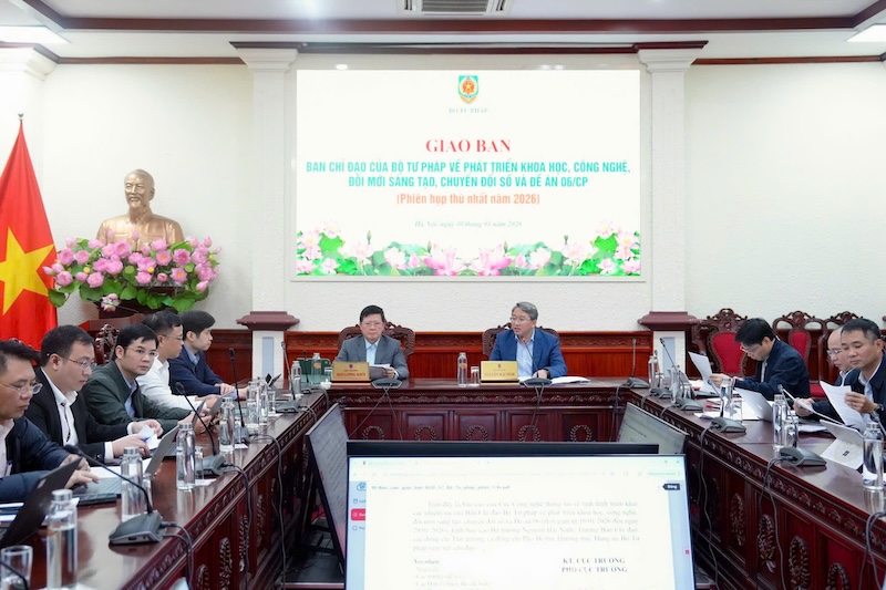 Tăng tốc triển khai các nhiệm vụ chuyển đổi số, Đề án 06/CP trong ngành Tư pháp